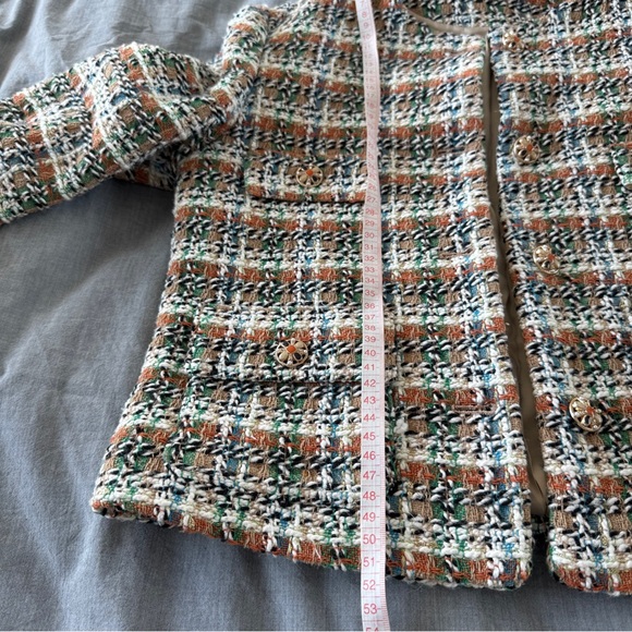 Mango Tweed Jacket with Jewel Button - Picture 12 of 12